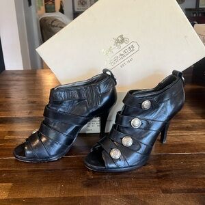 Beautiful black Coach bootie.